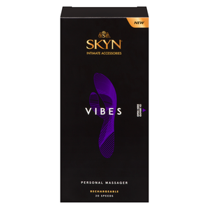 SKYN Vibes Rechargeable Personal Massager, 20 Vibrating Speeds, 1 Count