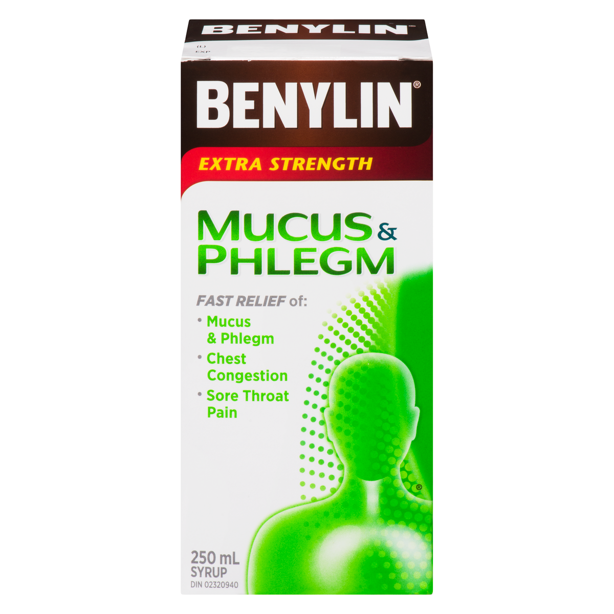 BENYLIN Extra Strength Cold, Mucus & Phlegm Relief Syrup 250 mL