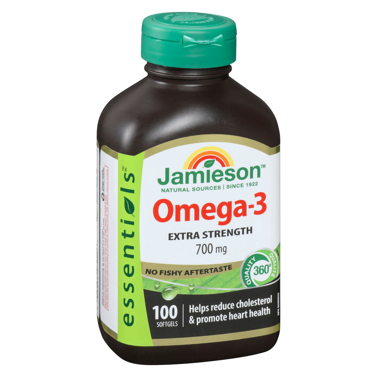 Jamieson Extra Strength Omega-3 700 mg No Fishy Aftertaste, 100 Softgels