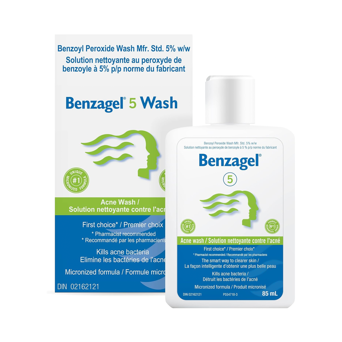 Benzagel Acne Wash 5% Benzoyl Peroxide, 85 mL