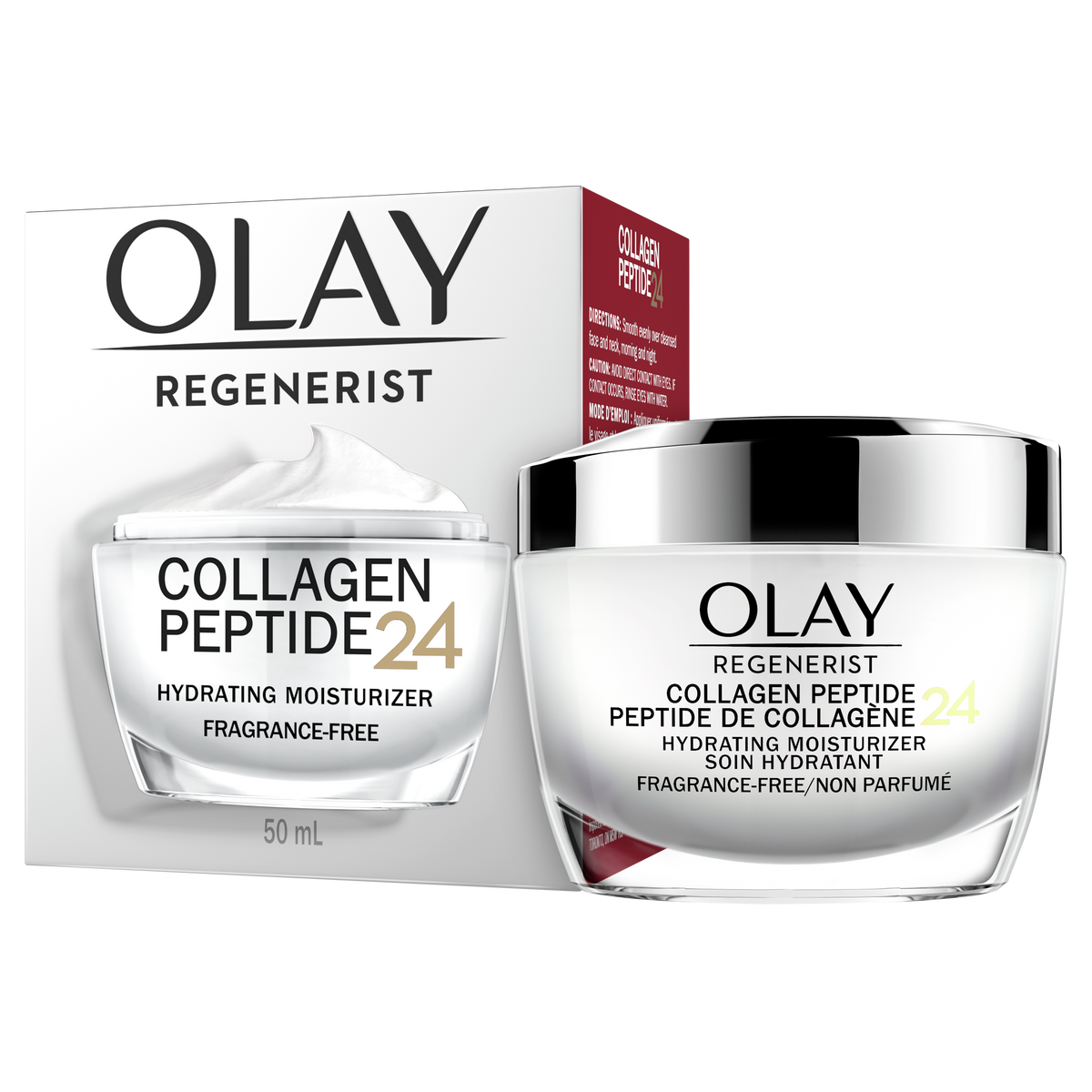 Olay Regenerist Collagen Peptide 24 Face Moisturizer, Fragrance-Free, 50 mL