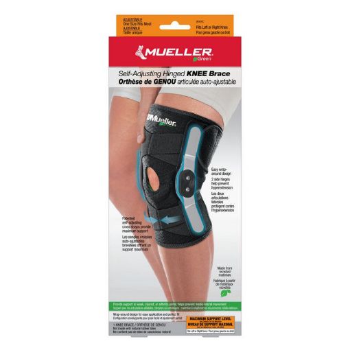 Mueller Green Self-Adjusting Hinged Knee Brace, One Size
