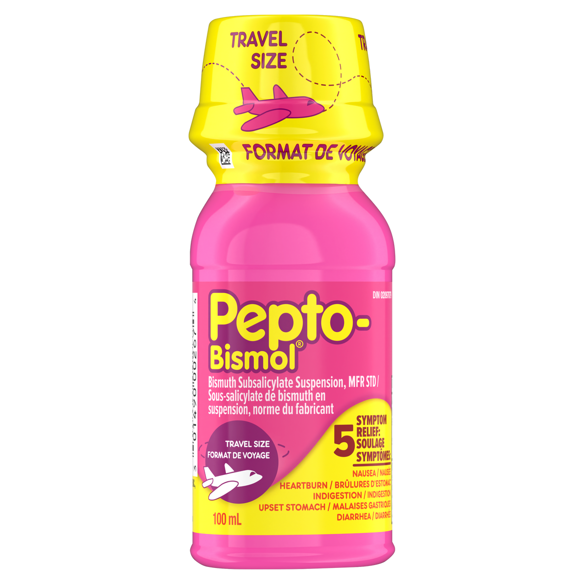 Pepto-Bismol Original Liquid Travel Size 17.6 mg/mL 100 mL