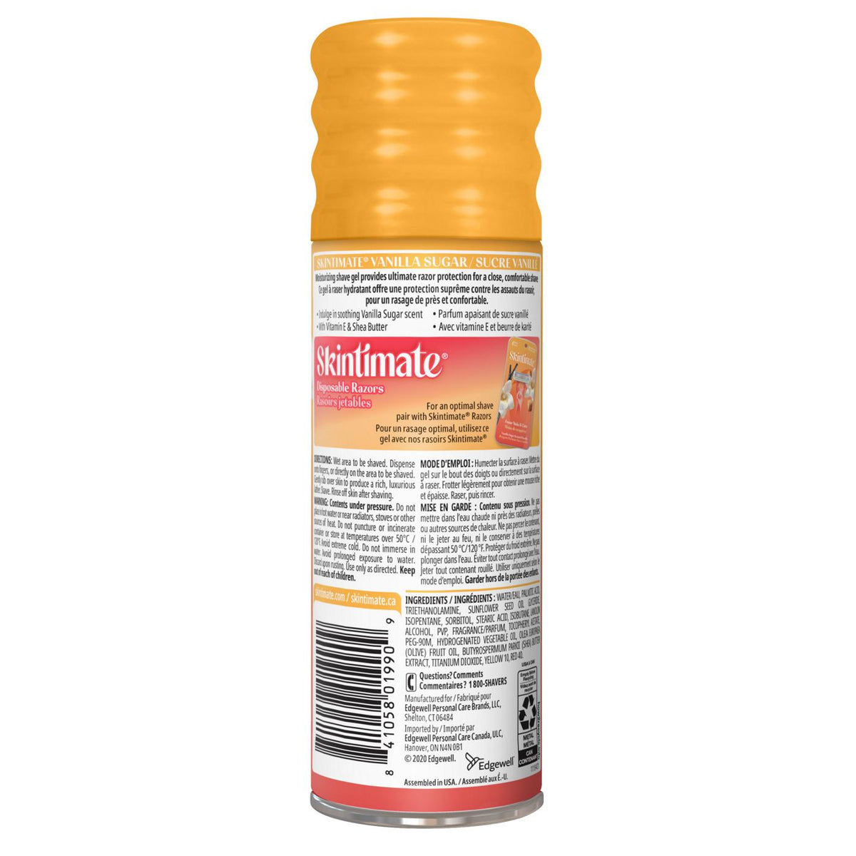 Skintimate Vanilla Sugar Women's Shave Gel, 198 g
