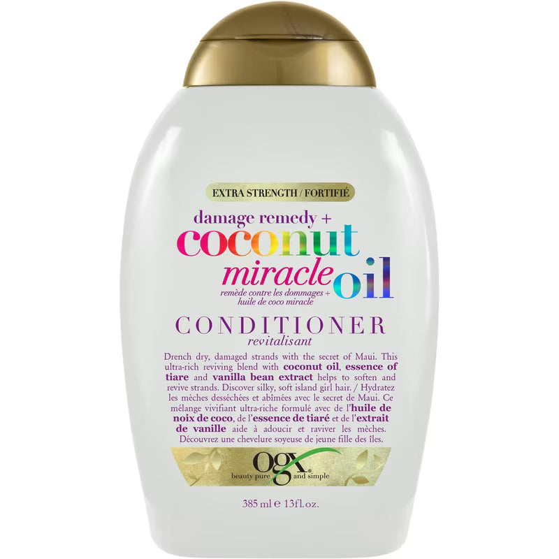 OGX Extra Strength Damage Remedy + Coconut Miracle Oil Conditioner, 385 mL