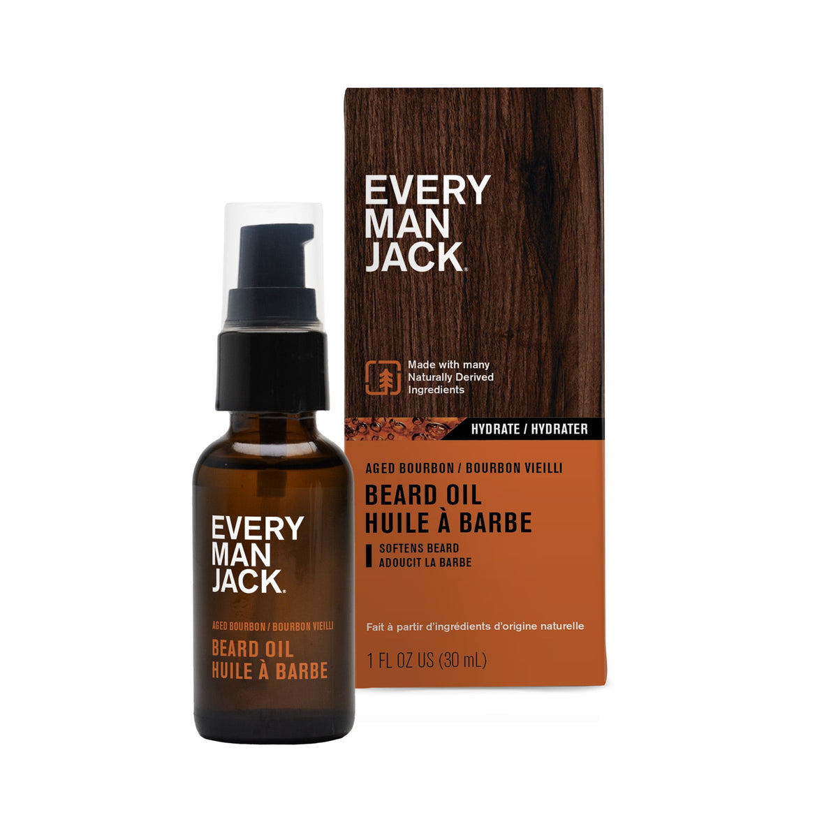 Every Man Jack Aged Bourbon Beard Oil 30 mL