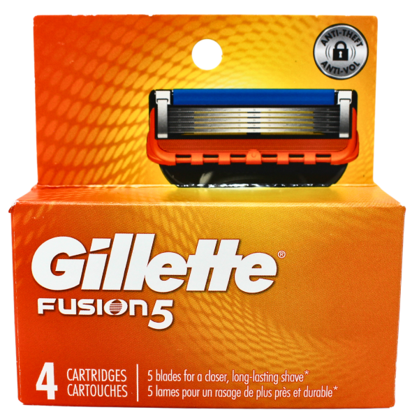 Gillette Fusion5 Razor Cartridges, 4 Count