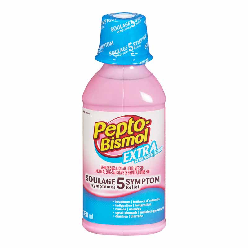Pepto Bismol Extra Strength Liquid, Original Flavour, 350 mL