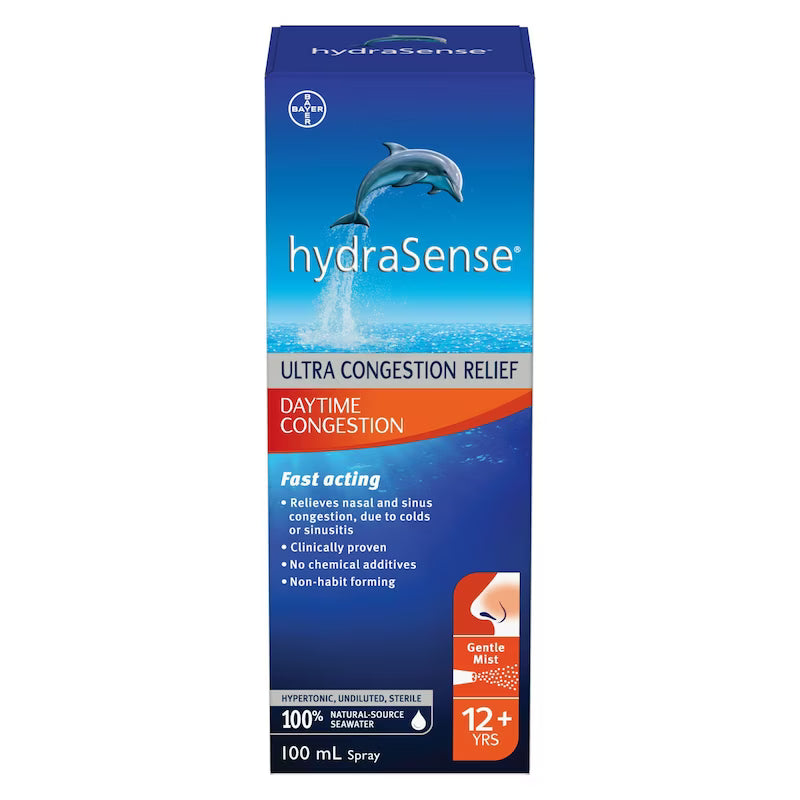 hydraSense Ultra Congestion Relief Daytime Nasal Mist, 100 mL