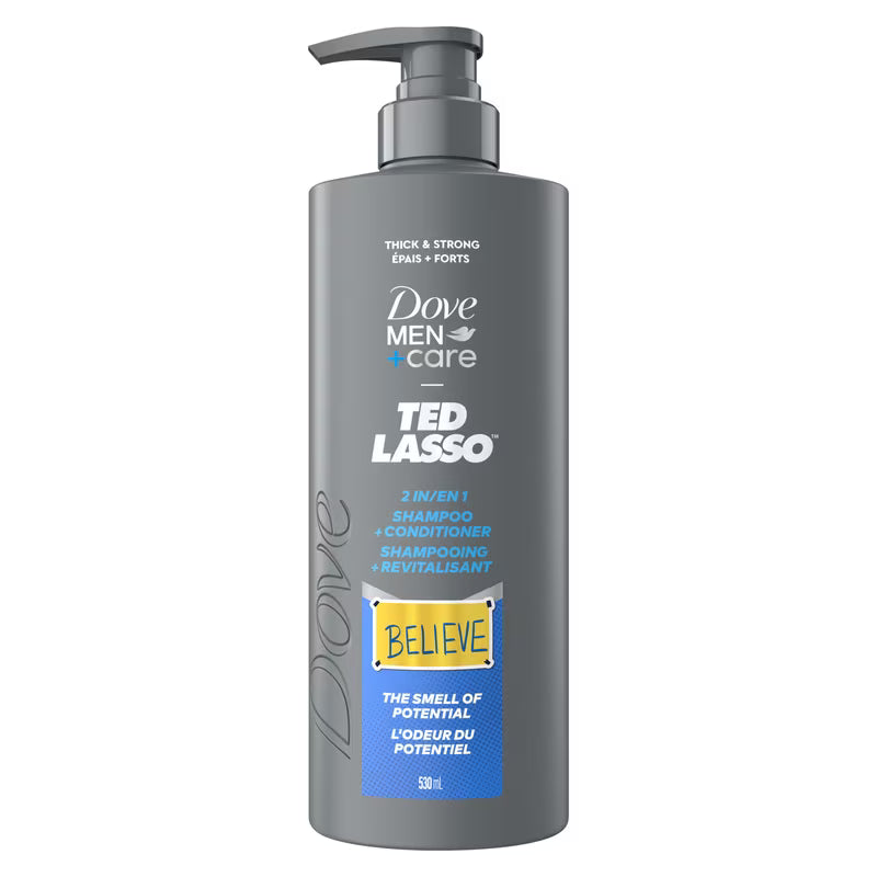Dove Men+Care Thick + Strong 2-in-1 Shampoo + Conditioner, 530 mL
