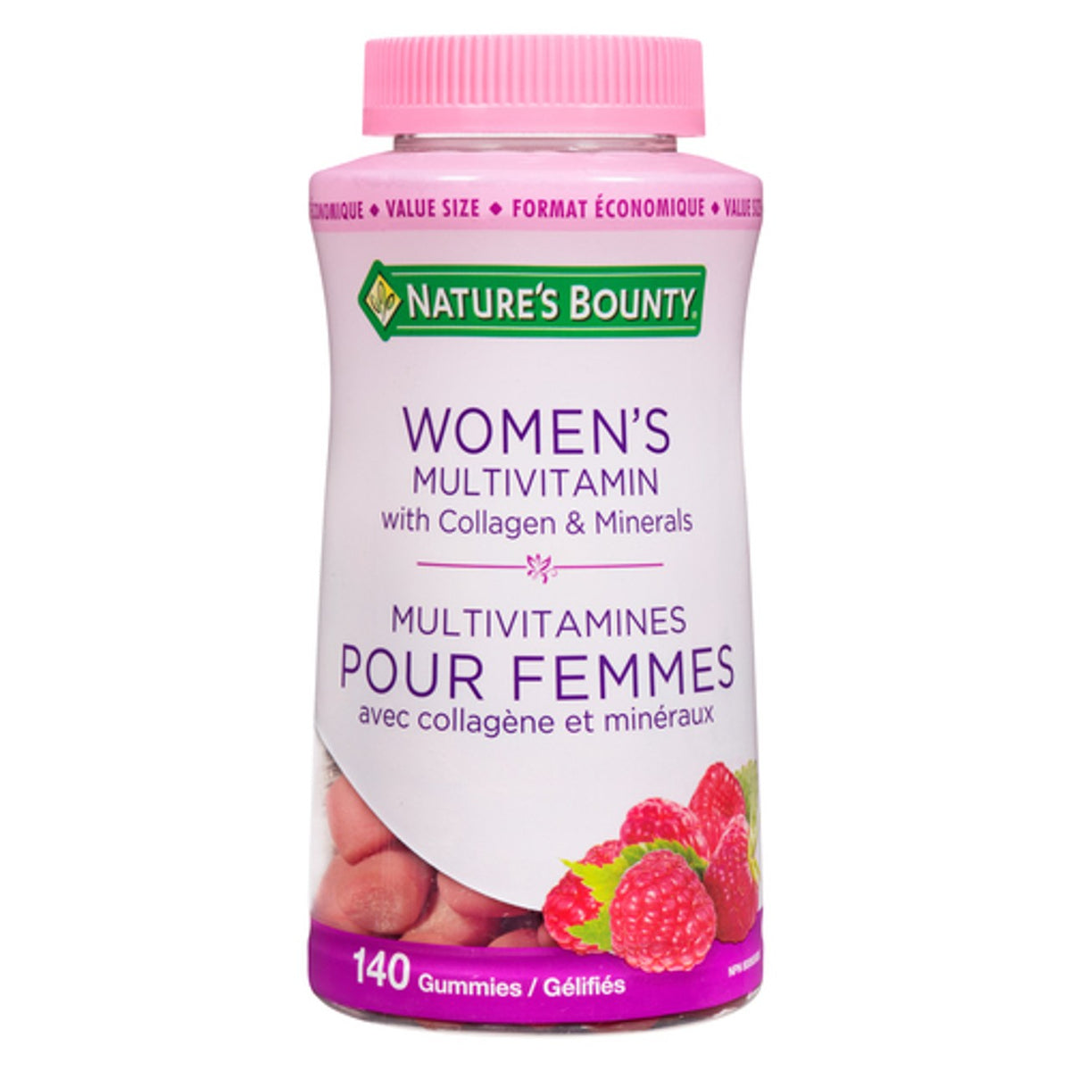 Nature's Bounty Women's Multivitamin Gummies, Raspberry, 140 Count