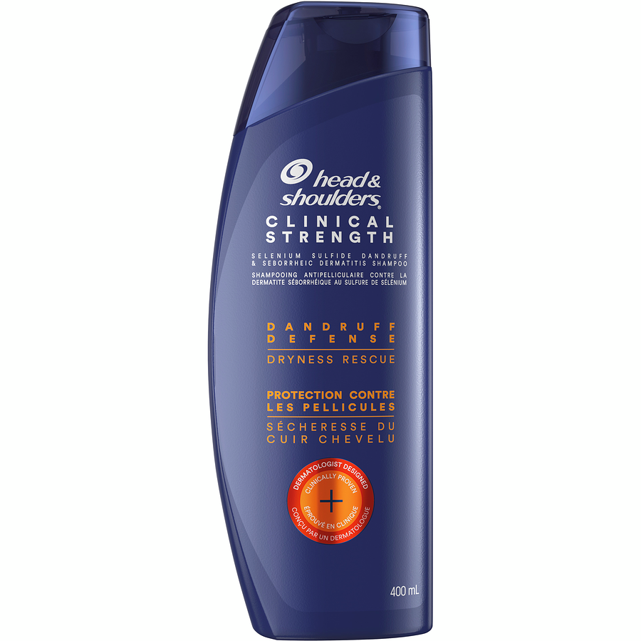 Head & Shoulders Clinical Strength Dandruff Defense + Dry Scalp Rescue Shampoo, 400 mL