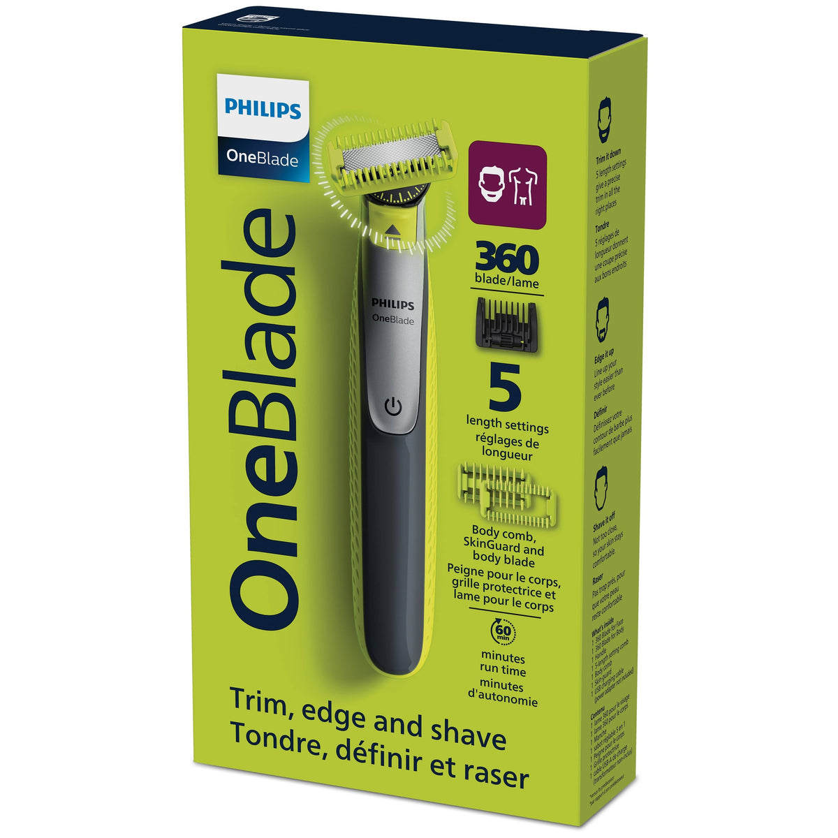 Philips OneBlade 360 Face + Body Trimmer and Shaver QP2834/23