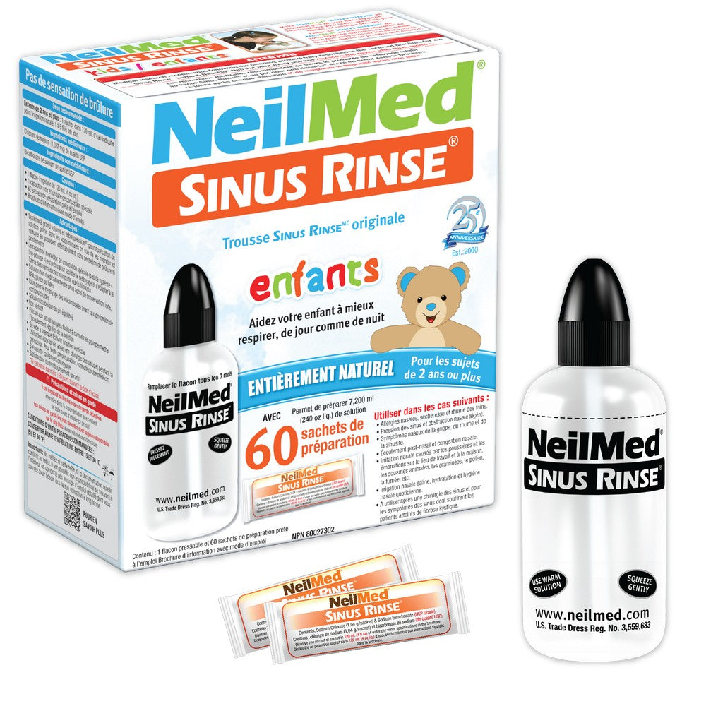 NeilMed Sinus Rinse Pediatric Kit, 120 mL with 60 Packets