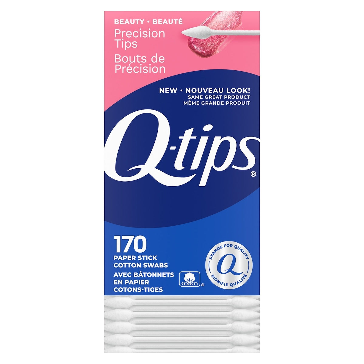 Q-tips Precision Tips Cotton Swabs, 170 Count