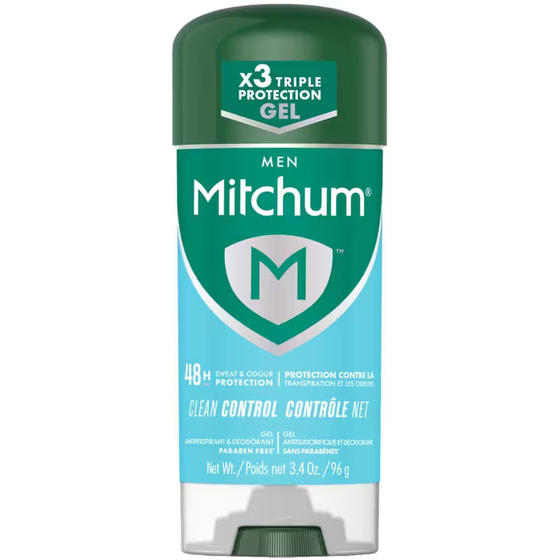 Mitchum Men Advanced Gel Antiperspirant & Deodorant, Clean Control, 96 g