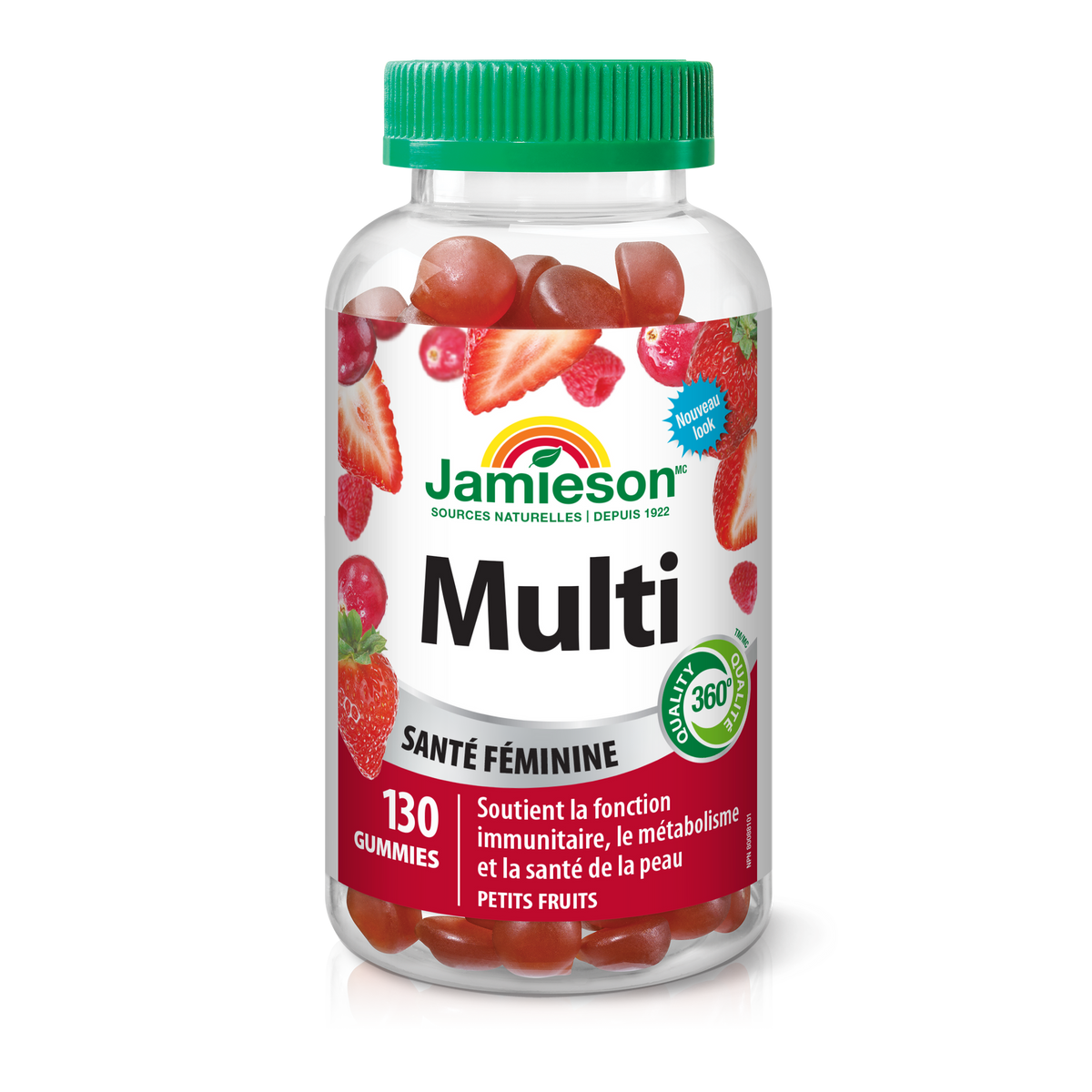 Jamieson Multivitamins for Women Gummies, Mixed Berry, 130 Gummies