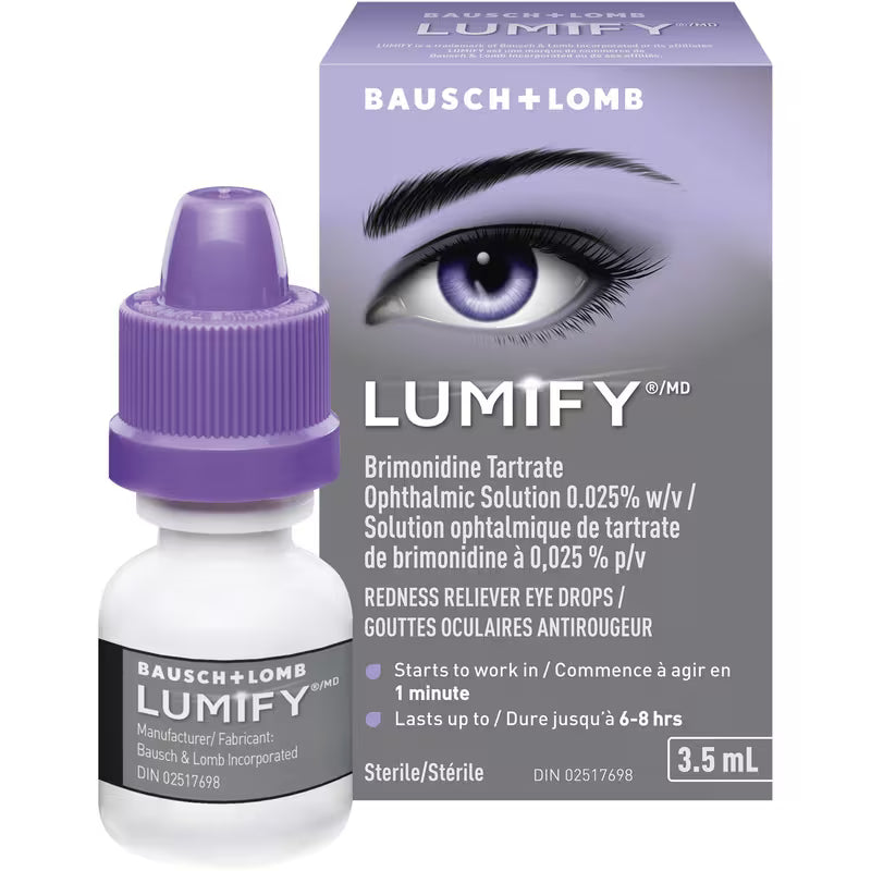 Bausch + Lomb LUMIFY Redness Reliever Eye Drops, 3.5 mL