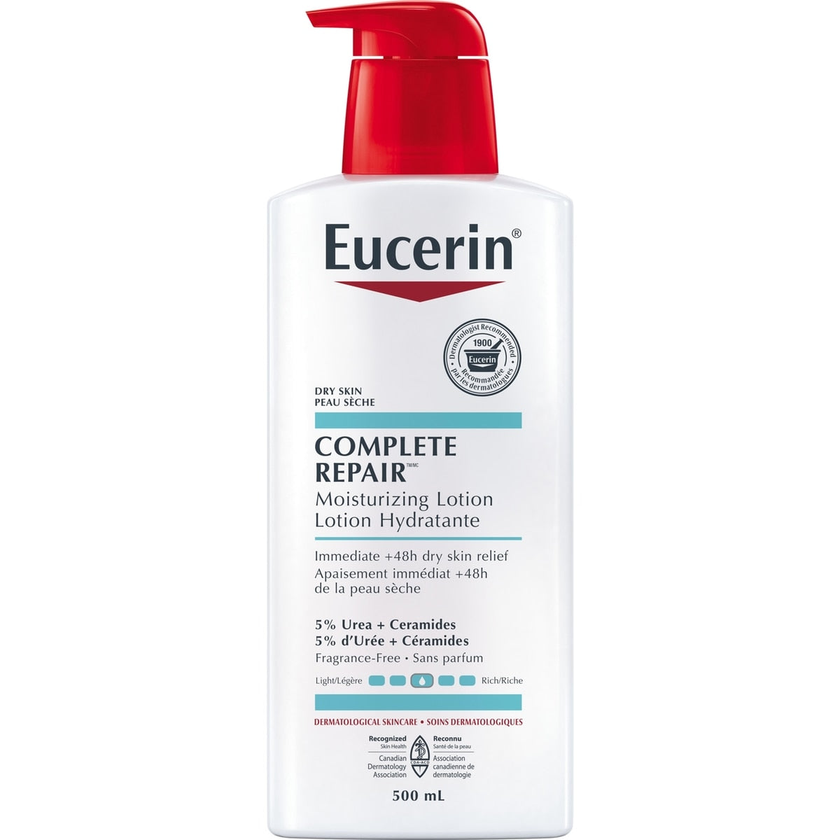 Eucerin Complete Repair Moisturizing Lotion Pump 500 mL