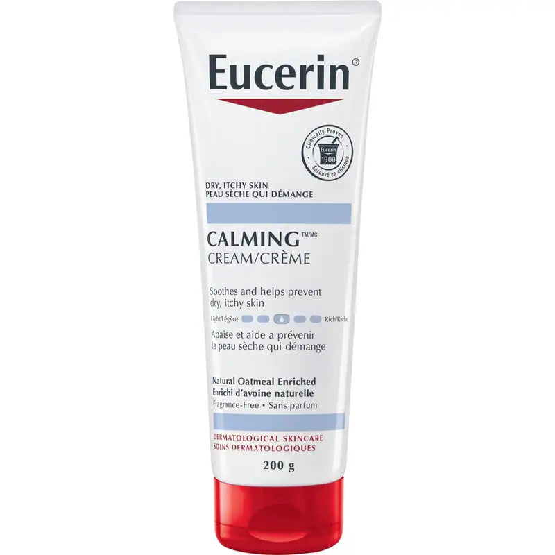 Eucerin Calming Daily Moisturizing Body Cream for Itchy Dry Skin, 200 mL