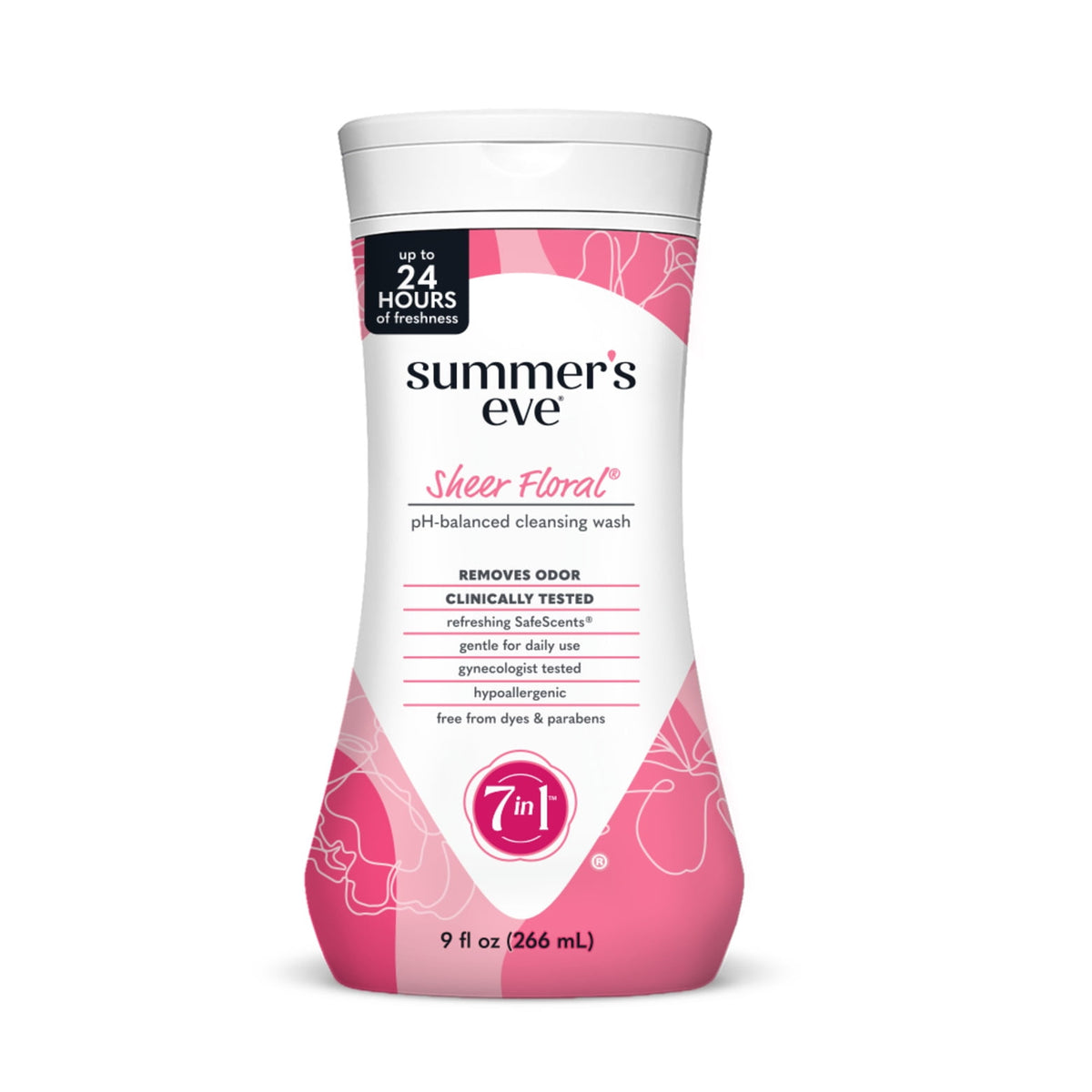 Summer's Eve 5 in 1 Sheer Floral Cleansing Wash 266 mL