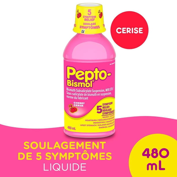 Pepto-Bismol Cherry Flavour Liquid, 480 mL