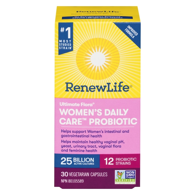 Renew Life Ultimate Flora Women's Daily Care Probiotic 25 Billion, 30 Vegetarian Capsules