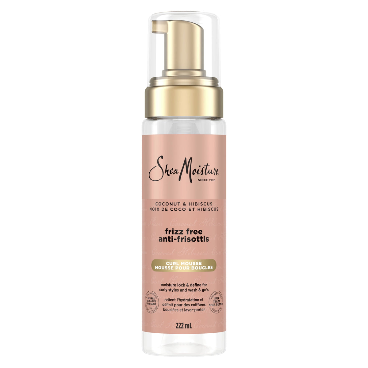 SheaMoisture Coconut & Hibiscus Frizz-Free Curl Mousse, 222 mL