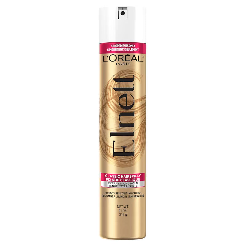 L'Oréal Paris Elnett Satin Extra Strong Hold Classic Hairspray, 400 mL
