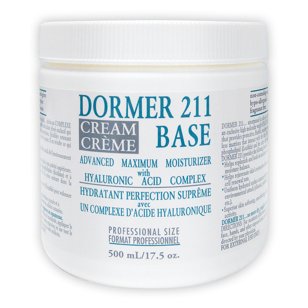 Dormer211 Cream Moisturizer with Hyaluronic Acid Complex 500 mL