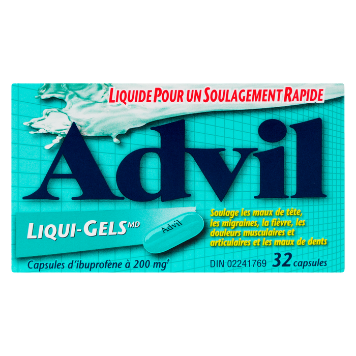 Advil Liqui-Gels Ibuprofen Capsules 200 mg, 32 Capsules