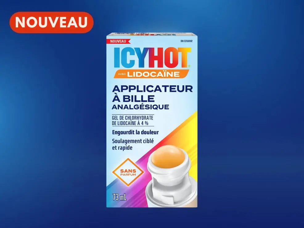Icy Hot Lidocaine 4% No-Mess Roll-On, 73 mL