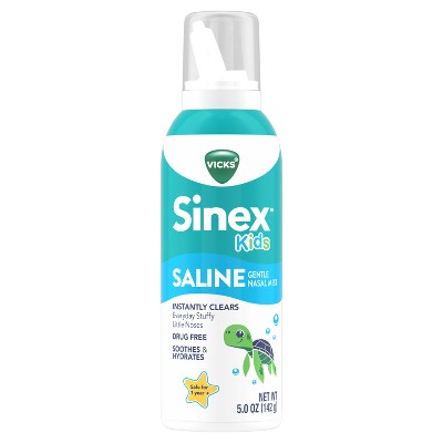 Vicks Sinex Kids Saline Gentle Mist Nasal Spray, 140 mL