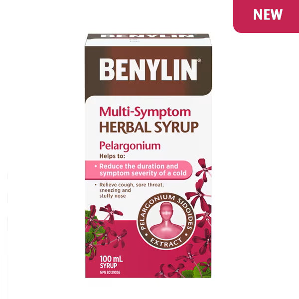 BENYLIN Multi-Symptom Herbal Syrup Pelargonium, 100 mL