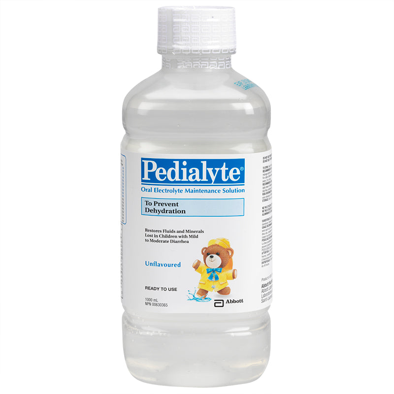 Pedialyte Unflavoured Oral Rehydration Solution, 1 L