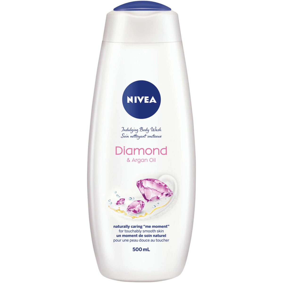 NIVEA Diamond & Argan Oil Cream Oil Body Wash, Calla Lily Scent, 500 mL