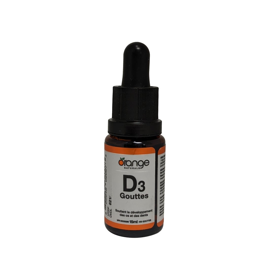 Orange Naturals D3 Drops 1000 IU Orange Flavour 15 mL