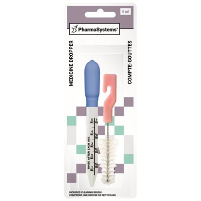PharmaSystems Medicine Dropper with Brush, 5 mL