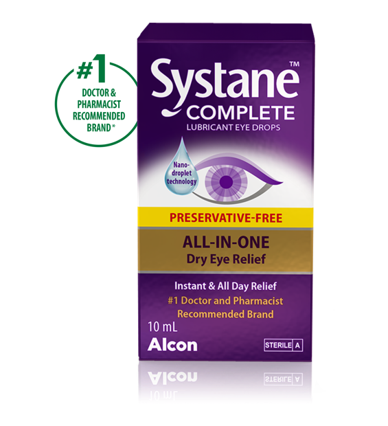 Systane Complete Preservative-Free Lubricant Eye Drops, 10 mL
