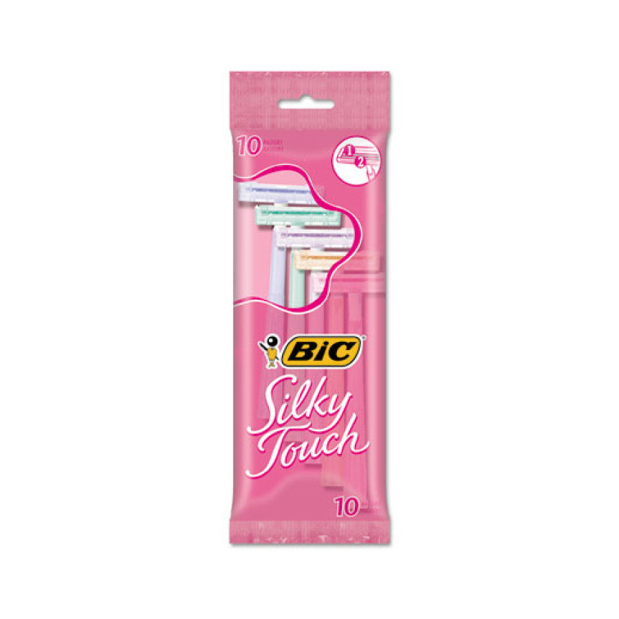 BIC Twin Select SilkyTouch Disposable Razors, 10 Count