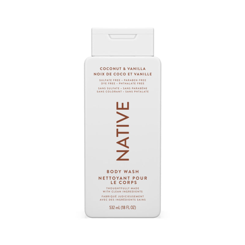 Native Coconut & Vanilla Body Wash, 532 mL