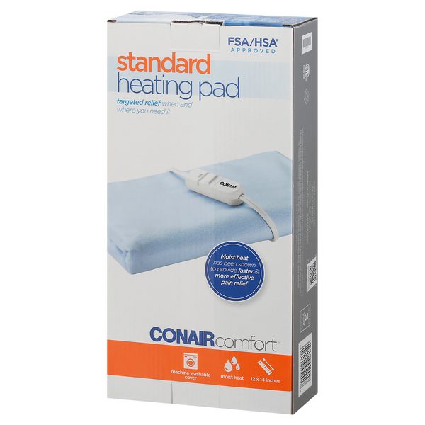 Conair Comfort HP40C Standard 3-Setting Heating Pad, 12 x 15 in