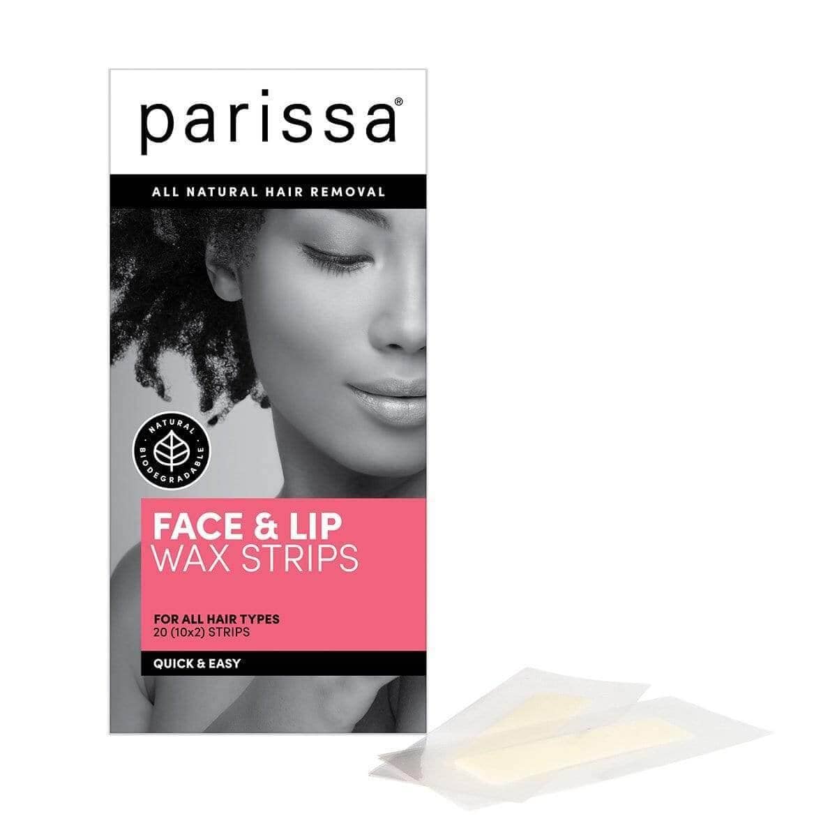 Parissa Face & Lip Wax Strips, 20 Count