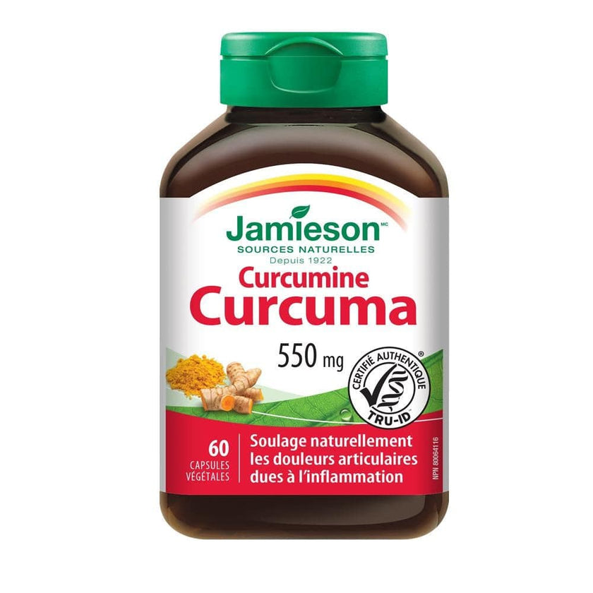 Jamieson Curcumin Turmeric 550 mg, 60 Vegetarian Capsules