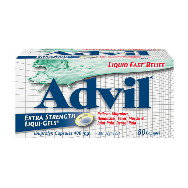 Advil Extra Strength Liqui-Gels, 400 mg, 80 Capsules