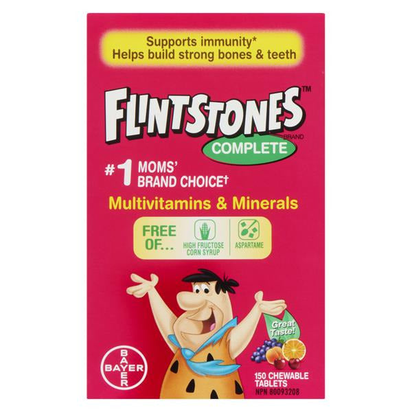Flintstones Complete Chewable Multivitamins & Minerals for Kids, 150 Tablets