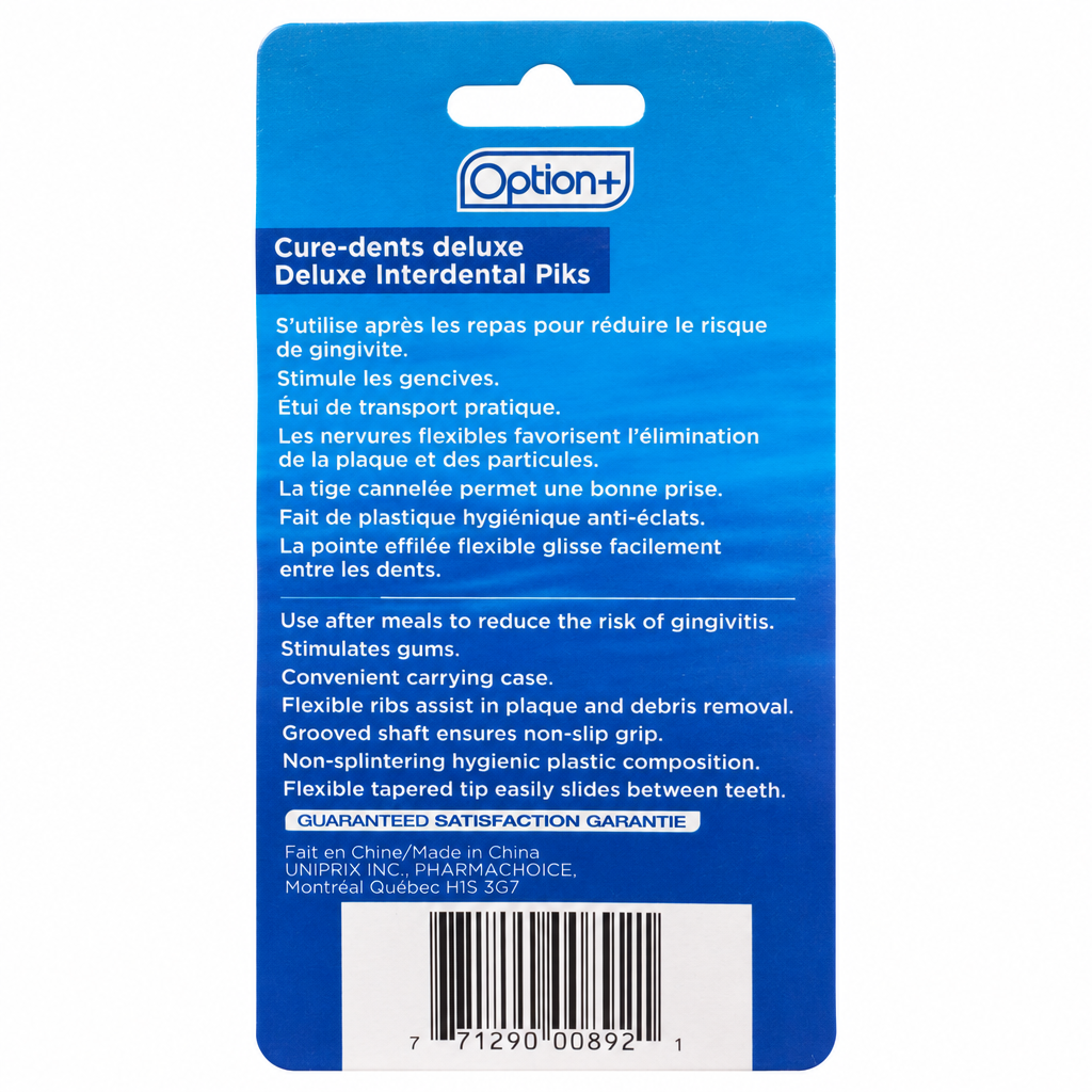 OPTION+ INTERDENTAL FLOSS PIKS DELUXE 60+40