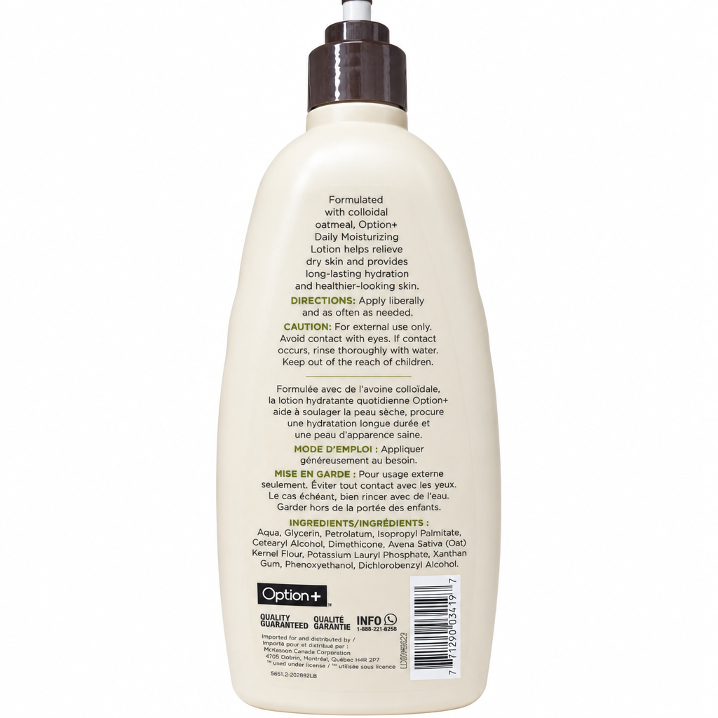 Option+ Daily Moisturizing Lotion, 532 mL
