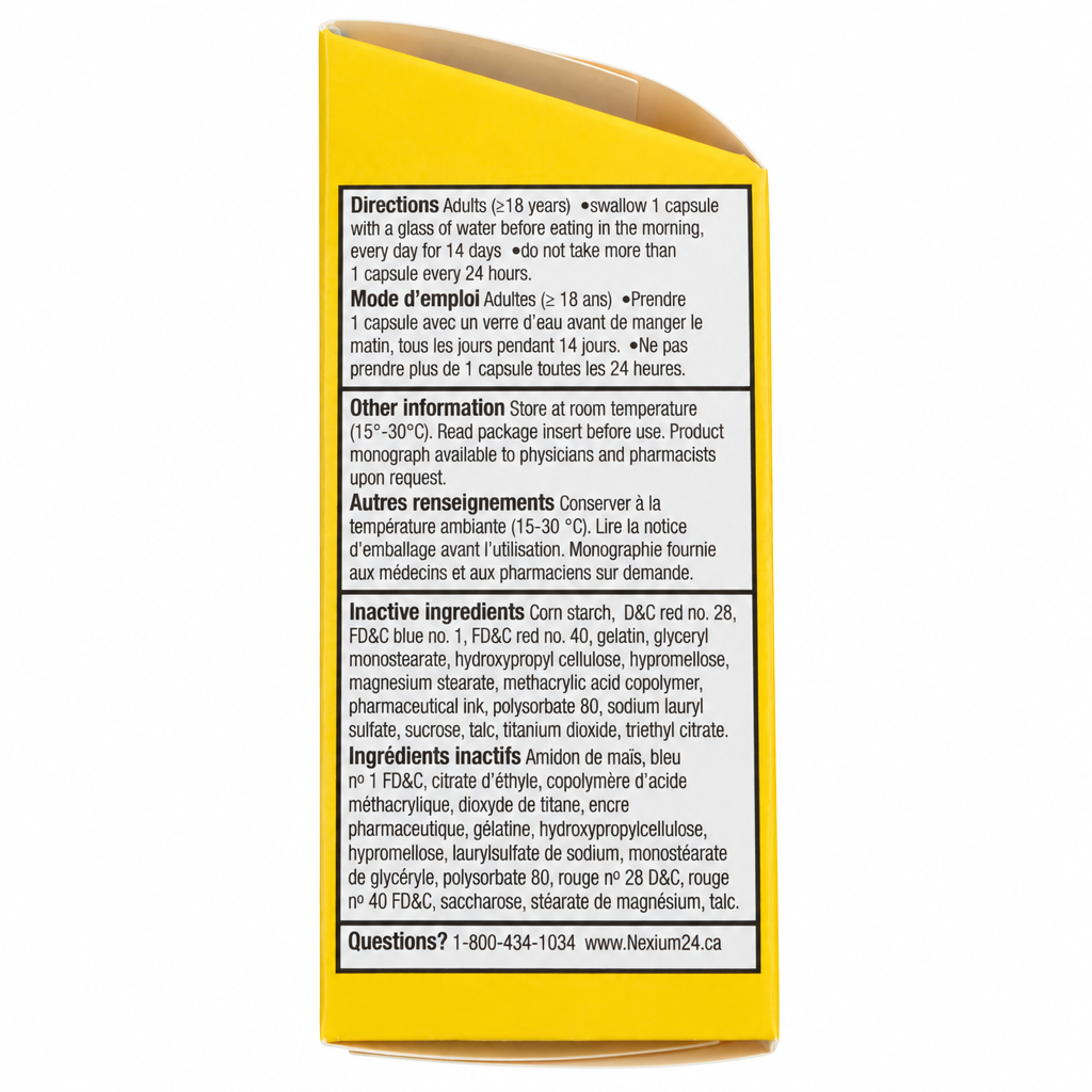 Nexium 24HR Delayed Release Capsules 20 mg, 14 Capsules