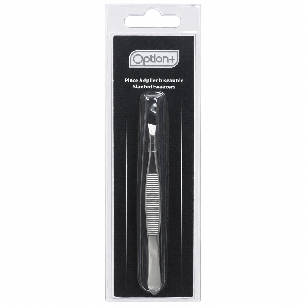 OPTION+ SLANTED TWEEZERS